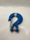 (QTY 3) National Hardware Clevis Slip Hook Blue N265-496