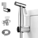 Arofa Handheld Toilet Bidet Sprayer for 1 Pack, Brushed Nickel