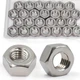 ZQZ 1/2"-13 Hex Nuts,25 Pack 304 (A2-70) Stainless Steel Hardware Nuts,Standa...