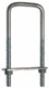 National Hardware Coarse Zinc-Plated Steel Square U-Bolt (2-Pack)