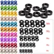 Aluminum Alloy M2 M3 M4 M5 M6 Anodized Countersunk Head Bolt Washers Gasket LOT