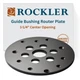Rockler Guide Bushing Router Plate - 6.69 inches x 11.42 