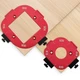 Draxzor 2 Pack Router Corner Radius Template, 5.1 inches x inches, Red 