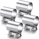 MorningRo Pcs Exhaust Clamp Stainless Steel Exhaust Pipe Muffler Clamp 3 Inch 4