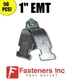 (50 Pack) 1" EMT Steel Conduit Pipe Clamps for Unistrut Channel (#4313) (P1428)