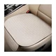 Car Seat Cover, Anti-Slip Breathable Linen Bottom Seat Protector Front Beige