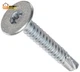 1020KWTF Steel Self-Drilling Screw, Zinc Plated Finish, Wafer Head,