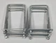 Lot of 8 National Hardware N222406 Steel Coarse Zinc Plate 3/8X4X7 Square U-Bolt
