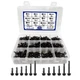 450 PCS 410 Stainless Steel Hex #8#10 Self Tapping Screws for Metal, Self Dri...