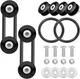 Bumper Trunk Quick Release Kit, Quick Release Front Rear Bumper Fasteners Black
