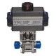 Vne 90C2.0C/100-5Sc-Xx 2" Clamp Stainless Steel Pneumatic Ball Valve Inline