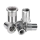 Rivet Nut #10-24 UNC 100Pcs Stainless Steel 304 Finish Flat Head Rivnut Threa...