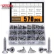 CASAON 570Pcs Self Tapping Screws Assortment Set, M3/M4/M5/M6 304 Stainless Stee