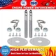 Racing Stainless Steel Chrome Mount Hood Pin Pins Plate Lock Clip Kit Universal
