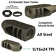 Steel 6.5 Grendel 9/16-24 TPI Tanker Muzzle Brake Exit Dia 7.5mm,9/16x24 Jam Nut