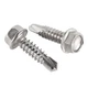 Mellewell #14 x 3/4" Hex Washer Head Self Drilling Screws, x 3/4", Silver 