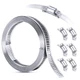 Steelsoft DIY Hose Clamp System Kit  9.8 FT Band + 6 Fasteners, 304 Stainless...