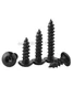 Black 304 Stainless Steel Hex Socket Button Head Self Tapping Screws M2 M3 M4 M5
