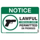 Hillman 843298 White/Black English Informational Sign 10 Hx14 W in. (Pack of 6)