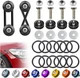 BFXM Universal Bumper Clips, Front Rear Quick Release Kit, 2set, Black 