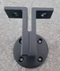 Deltana Modern Handrail Bracket 3-1/4" Heavy Duty Matt Black 