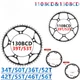 Highway Bicycle Variable Speed 110BCD&130BCD Double Chainring  34T-50T Sprocket