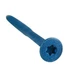 Tapcon 3183407V2 Tapcon Masonry Screw, 1/4" Dia., Flat, 1-1/4" L, Steel Blue