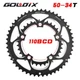 50T/34T 110BCD Road Bicycle Chainwheel Plate Double Round Chainring for SRAM FSA