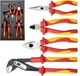Insulated Pliers Set, AKM TOOL 4-Piece 1000V VDE Tools Red, Yellow 