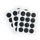 Furndiy 21mm 72 Pcs Black Self-Adhesive Screw Cover Caps - Screw&Nail Hole 