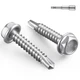 BNUOK #10 x 1 Inch Self Drilling Screws, 50pcs #10x1", Silver 0.5lb Per Box 