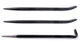 URREA Alignment Bar Set 3-Peice Line up Pry Bar Set with 4" and 6" Pinch Bar