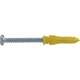 Hillman #4 - #6 - #8 Thread x 7/8 In. Yellow Ribbed Plastic Anchor (75-Count)