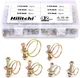 Hilitchi 42-Pcs 6-Size Adjustable Steel Wire Tube Hose Clamps Assortment Kit - S