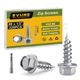 SVLING #8 x 1/2" Self Tapping Gutter Screws, 220PCS 410 #8x1/2(220PCS), 410SS