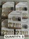 5-pack lot N260-404 32-piece National Hardware Assorted Picture Hangers Brass