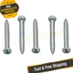 AP Products #8 x 1-1/2" Zinc Square Recess Pan Head SAE Screws