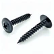 #8 x 1, 100 Qty Black Wood Screws - Phillips Modified Truss Head Wood Screws,...