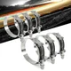 6X HPS 316 Marine SS T-Bolt Hose Clamp Fit Range 2.50"-2.80" (63-71mm), #52