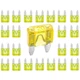 UZAKA 100 Pack Auto Fuses 20 AMP APM/ATM 32V Mini Blade Style Fuses 20A Short...
