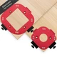 Draxzor 2 Pack Router Corner Radius Template, 5.1 inches x inches, Red 