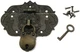 LDCREEE Antique Embossing Decorative Brass Hasp Clasp Latch Lock with Screws for
