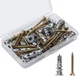 Vmuter Zinc Self-Drilling Drywall Anchors with Screws 1size-25pcs, Silver