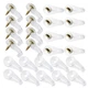 40pcs Glass Door Retainer Clips Kit Suitable for 4mm Thick Glass Plastic Pane...
