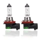 2x H11 Halogen 55W 12V Low-Beam Car/Auto Headlight/Fog/Driving Light Bulb Yellow