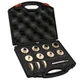 BOZXYE 11 Pcs Premium Brass Router 11 Bushing Guide Set, Gold
