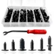 146PCS Auto Body Clips Nylon Bumper Shield Retainer Clip, Fender Flar, Blind ...