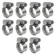 CHUN YUNG DA Embossed Worm Gear Hose Clamps Size#4, 3/8 To 5/8 inch Adjustabl...