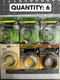 6-PACK LOT Hillman Anchor Galvanized Wire 15lb Wallbiter Picture Hanging Kit