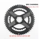 Road Bike Double Chainrings 50-34/52-36/52-42/53-39T Bicycle ChainWheels 104BCD